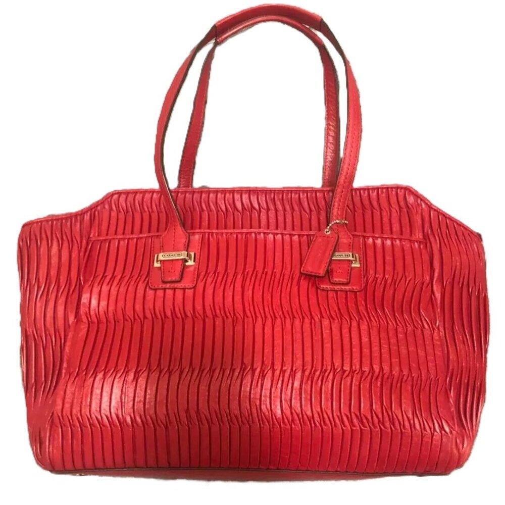 Coach Taylor Gathered Leather Alexis Carryall